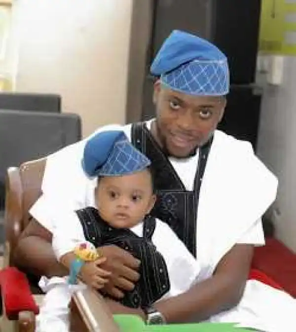 OAP Oma Azinge & Hubby release beautiful photos as they celebrate their son